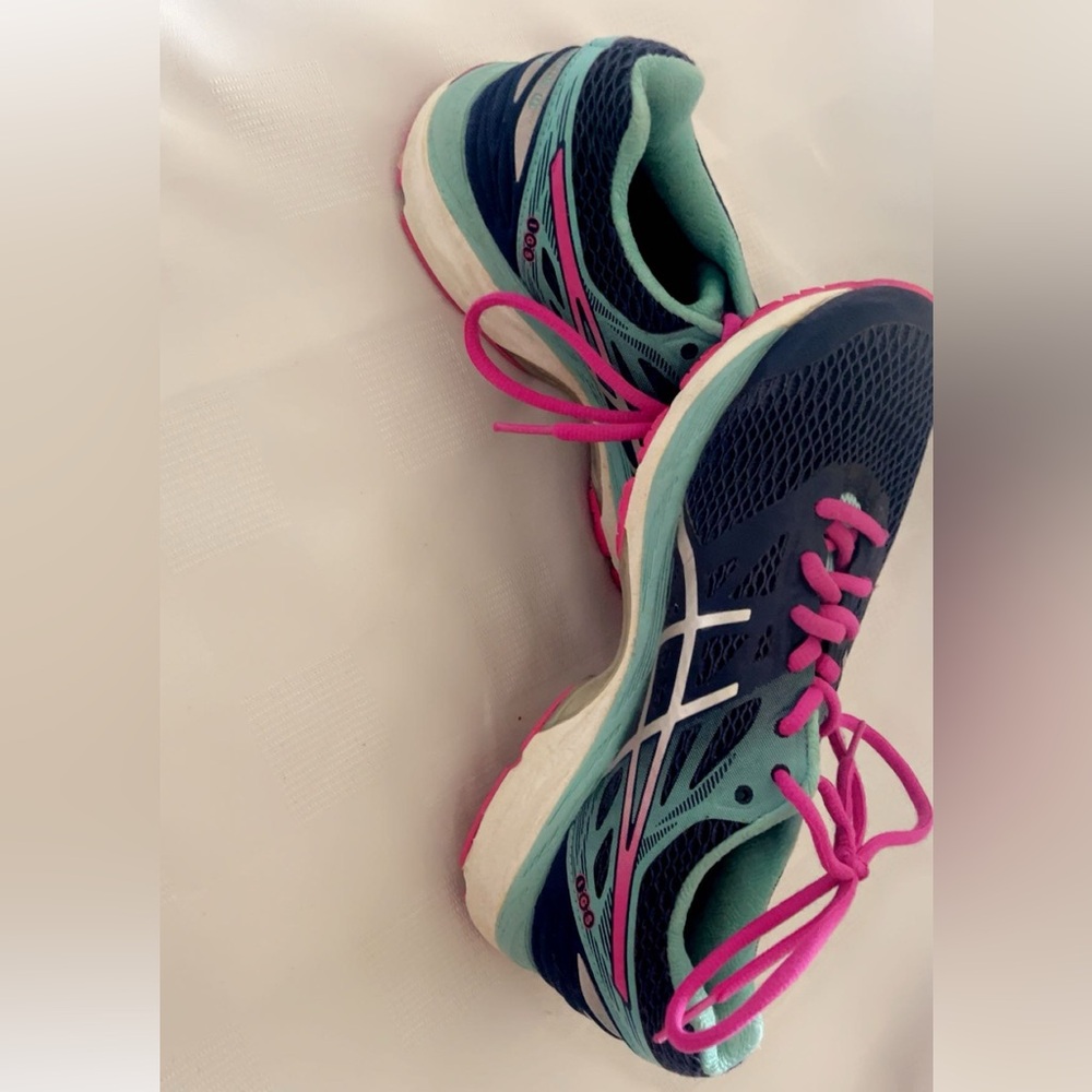 Asics Women's Athletic Shoes - Navy and Pink